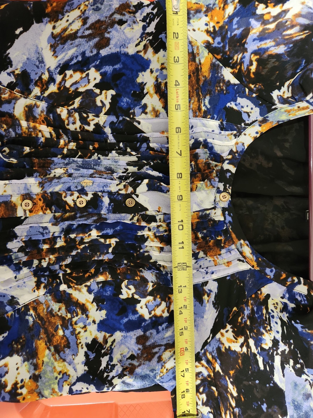 Premise Studio Blouse Medium Multicolor Ruched 3/… - image 9