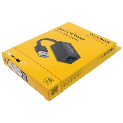 Delock 65903 Adapter 1x USB 3.0 Type A Port / 1x Gigabit LAN RJ-45 Port  NEW
