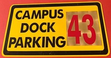 Campus Dock Parking Sign License Plate Sized 43 Sprint Kansas?