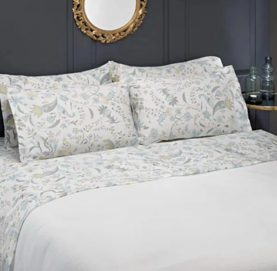 Conjunto de lençóis florais 100% algodão botânico Belle Epoque - Imagem 2 de 4