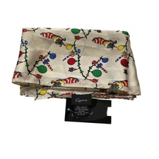 Cejon Festive Christmas Printed Holiday Scarf New w/tags 60”x10”