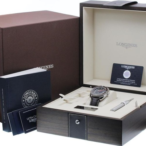 Longines Ultra-Chron L2.836.4 43mm SS Black Dial Automatic Wat...