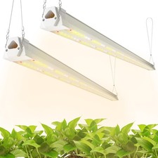 2Pack 4FT Grow Light for Indoor Plants, 40W 250W, Full Spectrum