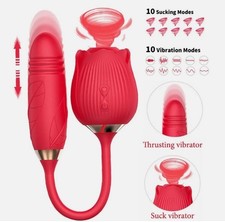 Rechargeable Massage USB Massager Relief Flower Rose Gifts for Women Waterproof