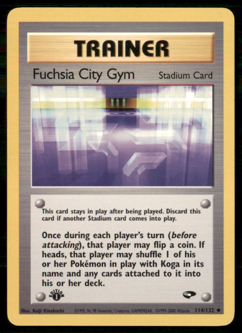 2000 1st Edition Gym Challenge Pokemon Fuchsia City Gym Uncommon #114