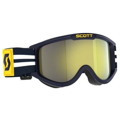 Scott 89X ERA MX Brille Offroad Blau Weiß Gelb Chrom