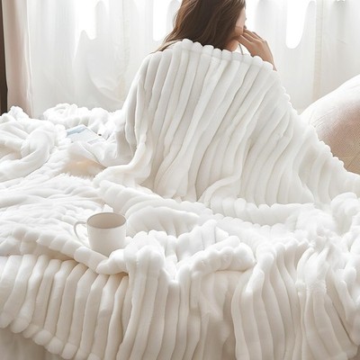 Bedsure Fleece Überwurf Decke für Bett - weiche kuschelige karierte Decken für Sofa,