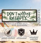 Summer Coastal Don't Worry Be Happy Wooden Sign Tropical Palm Tree Wall Decor — photo 3