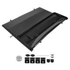 5 Ft Soft Tri-fold Tonneau Cover For Honda Ridgeline 2017-2026 W Lamp Viny