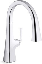 Kohler Graze 1.5 GPM Pull-Down Kitchen Faucet K-22063-CP - Polished Chrome