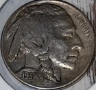 New Listing1937 S Buffalo Nickel **Free Shipping**