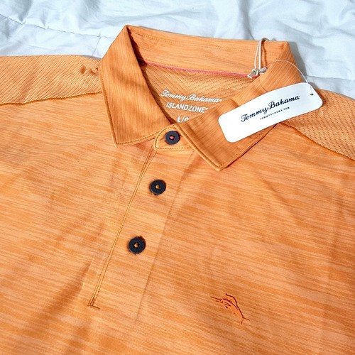 Tommy Bahama Island Zone Polo Shirt Mens Large Breathable Relax Beach Preppy