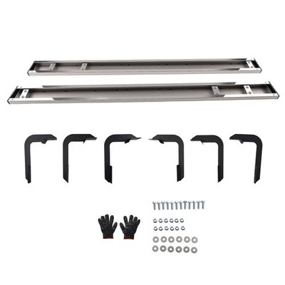 Non-Slip Nerf Bars for Nissan Titan 2004-2024 Black Silver Stainless Left&Right