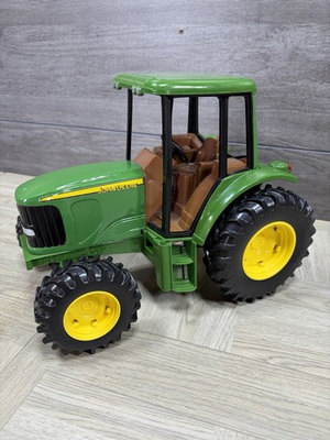 #ad John Deer Ertl 1 16 Toy Tractor Cab Farm Ag Green Yellow Toy $22.40