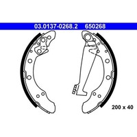 ATE 03.0137-0268.2 Bremsbackensatz Mit Hebel Hinten FüR VW Lupo Skoda Fabia I