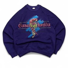 Vintage Casabonita denver colorado pariot Jerzees Men's Purple  Blue Sweatshirt