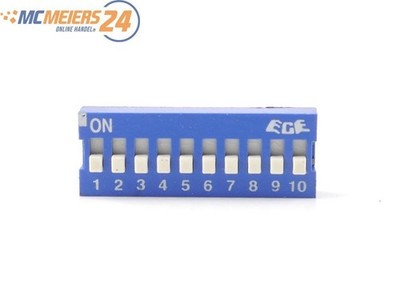 Elektronik-Zubehör Dip Schalter Kodierschalter Blockbauform 10 Position blau