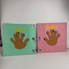 Handmade Felt Quiet Book Pages Montessori Toddler Sensory Puzzle Learning Toy 9"