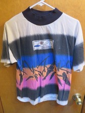 Vintage Islander Brand 80s Surf Skateboard Shirt Medium USA Made Single Stitch