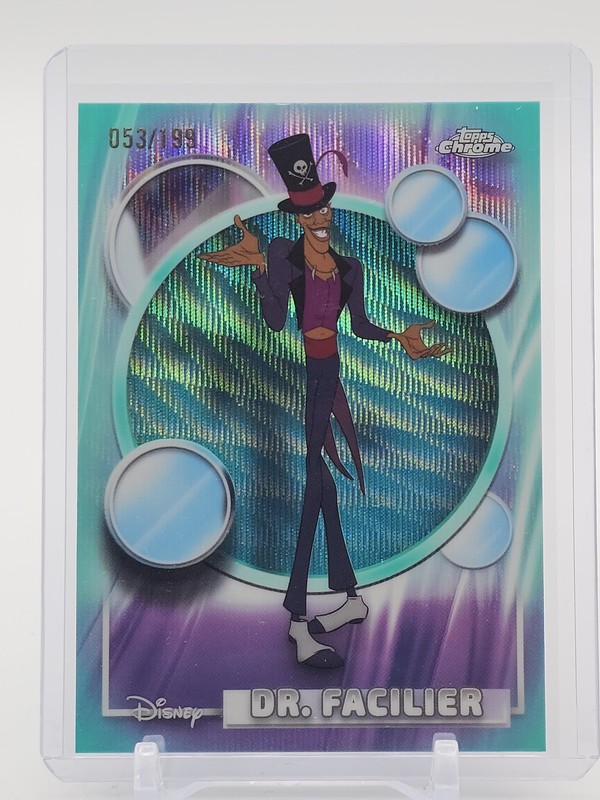 DR. FACILIER 2026 TOPPS CHROME DISNEY AQUA WAVE REFRACTOR /199 #139 Q3694