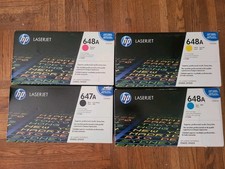 Sealed Genuine HP LaserJet 647A 648A CE260A CE261A CE262A CE263A CMYK Toner Set