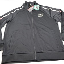 Puma Mens T7 Track 68 Full Zip Jacket Black M...