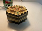 antique music box inlaid plays fine wood made by morelli — photo 5