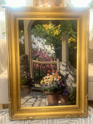 Kent R Wallis Signed Original Painting Oil on Canvas 44 x 32 Framed