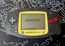 Nintendo Gameboy Advance Pokemon Pikachu Custom Shell Tested Working GBA