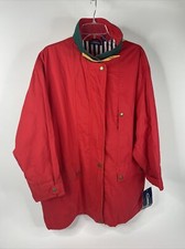 Vintage Catalina Jacket Colorblock Red Womens Size M Packable Hood Zip Coat(nos)