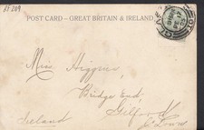 Genealogy Postcard - Higgins - Bridge End, Gilford, Co Down, Ireland RF209