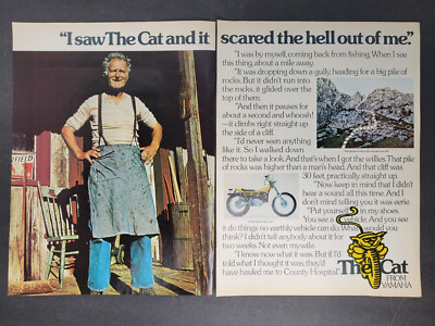 The Cat From Yamaha-I Saw The Cat, It Scared The H Out Of Me-2 Pages-Print Ad