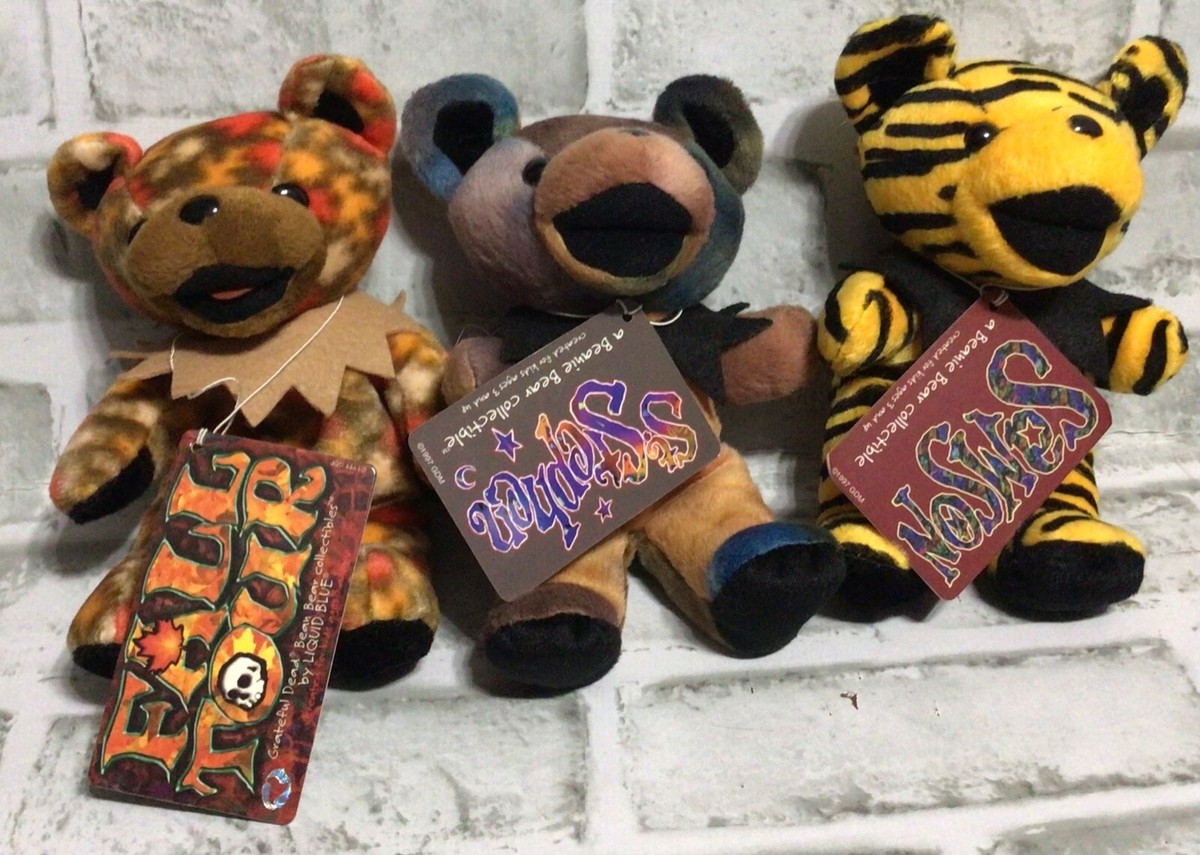 Grateful Dead Collectible Plush Dancing Bears Fall Tour 