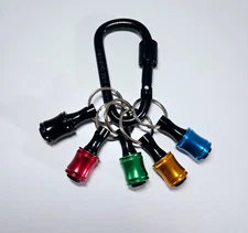 5pcs 1/4" Hex Shank Quick Release Keychain Drill Bit Holder Set for Screwdrivers