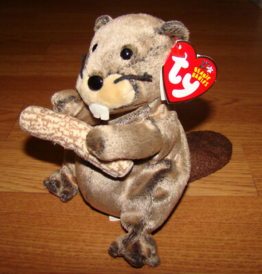 Ty Beanie Babies, LUMBERJACK The Beaver - March 22, 2003, PE