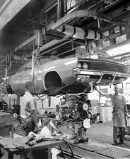 Dodge Charger Assembly Factory 1968 Poster 24 X 18 Inches Nice
