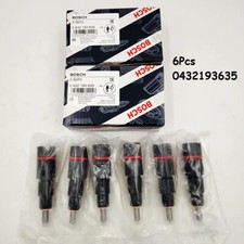 6x 0432193635 Bosch Fuel Injectors Rv275 24v For Dodge Cummins 40-50 Hp 5.9l