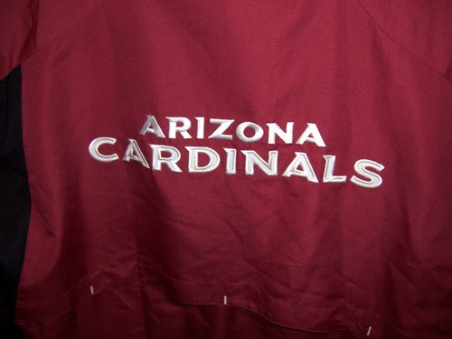 VINTAGE NWOT NFL REEBOK ARIZONA CARDINALS On Field Nylon Jacket - SIZE X-LARGE - Picture 4 of 4