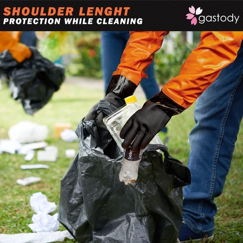 Heavy-Duty Chemical Resistant Gloves - Waterproof & Reusable - Sizes S-XXL - Bild 8 von 11