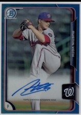 2015 Austin Voth Bowman Chrome Blue Refractor Auto RC 83/150 #BCAP-AV Rookie O’s