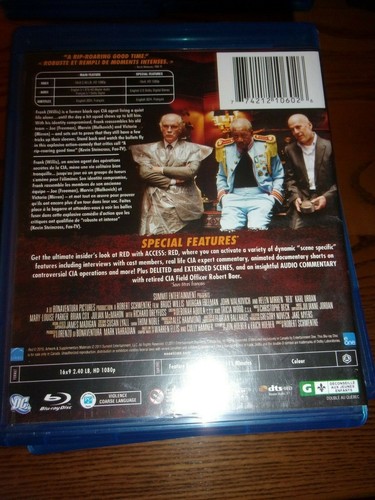 RED - BLU-RAY DISC - VERY GOOD CONDITION!! - Picture 2 of 2