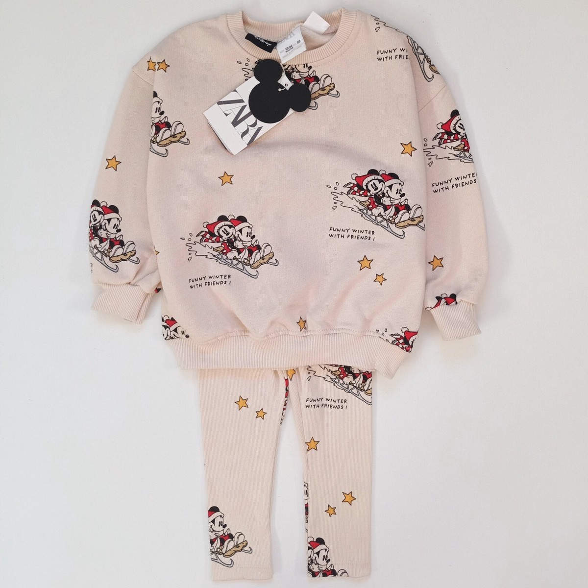 NWT ZARA Baby Mickey Mouse And Friends Disney Matching Set