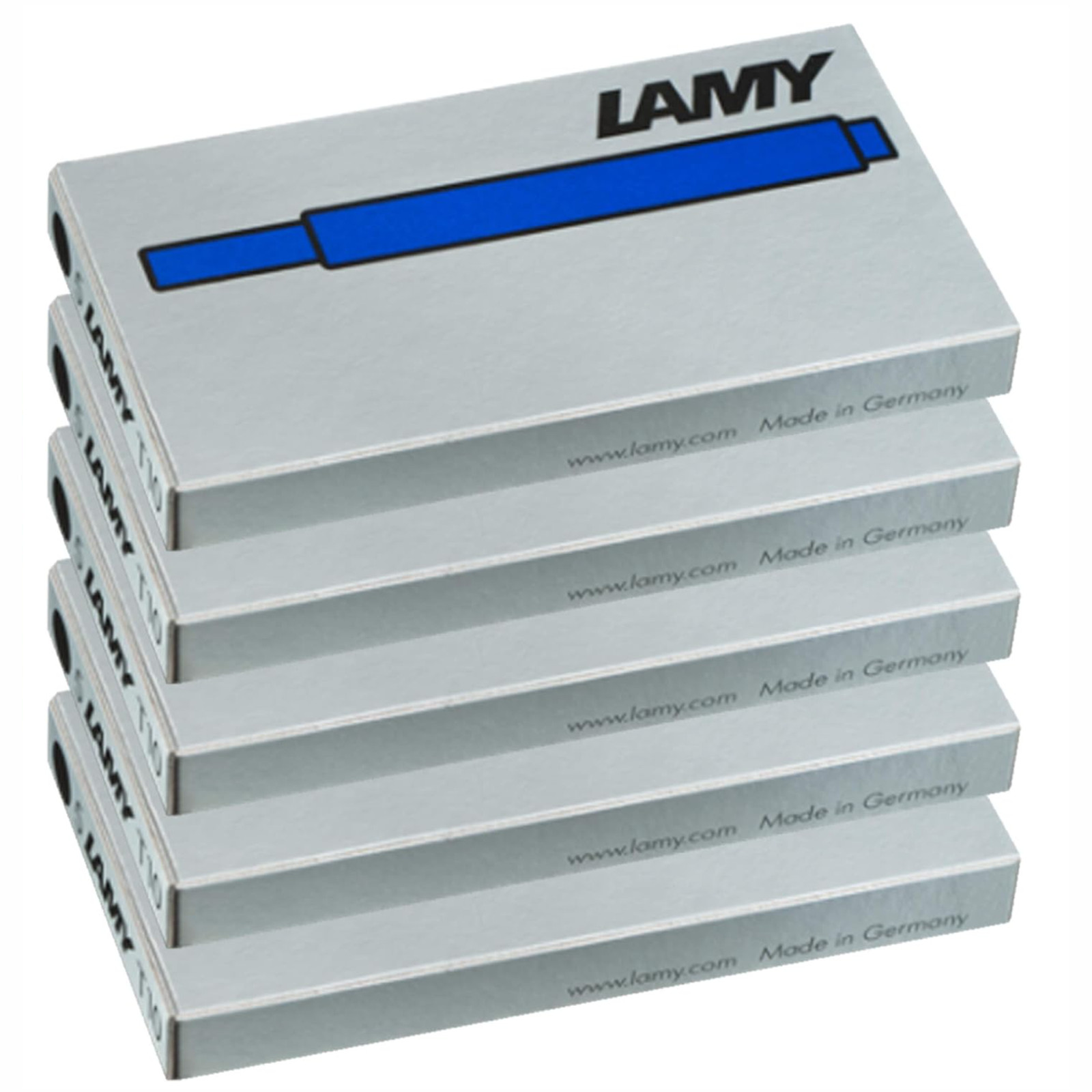 LAMY T10 Ink Cartridges Blue 25 Pack Refill for Safari AL-Star Fountain Pen UK