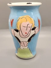 Sandra Magsamen Pottery Vase Life is either a daring adventure or nothing at all