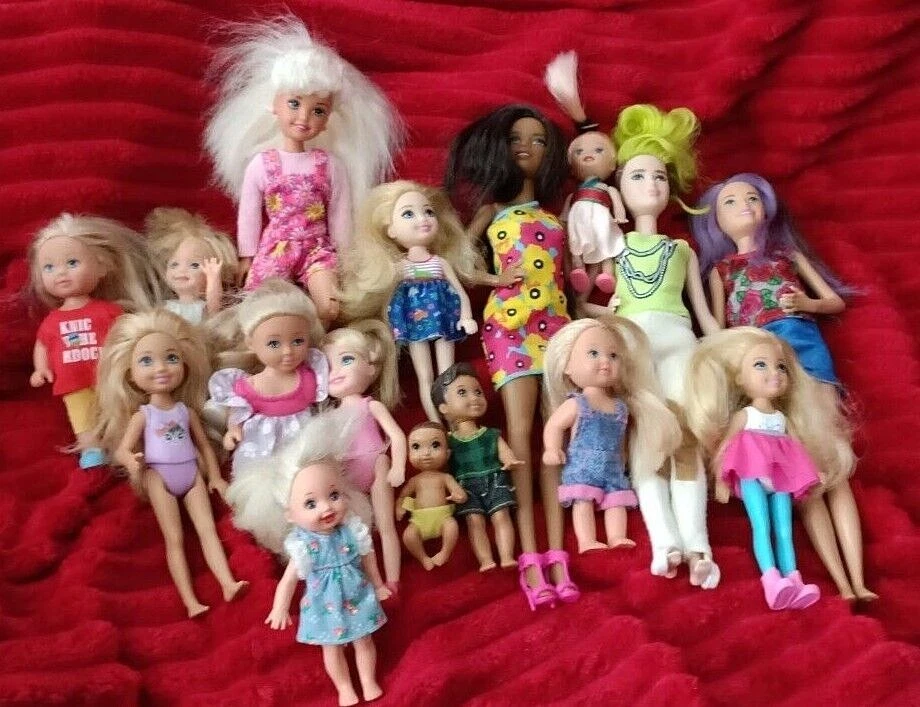 Poupées Mattel Barbie famille, skipper, Chelsea, Kelly, enfants et  adolescents d