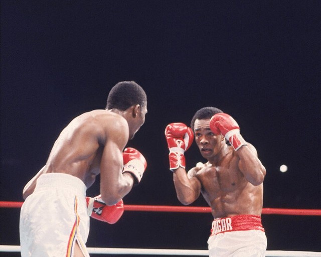 1981 SUGAR RAY LEONARD vs THOMAS HITMAN HEARNS Glossy 8x10 Photo Poster Print eBay