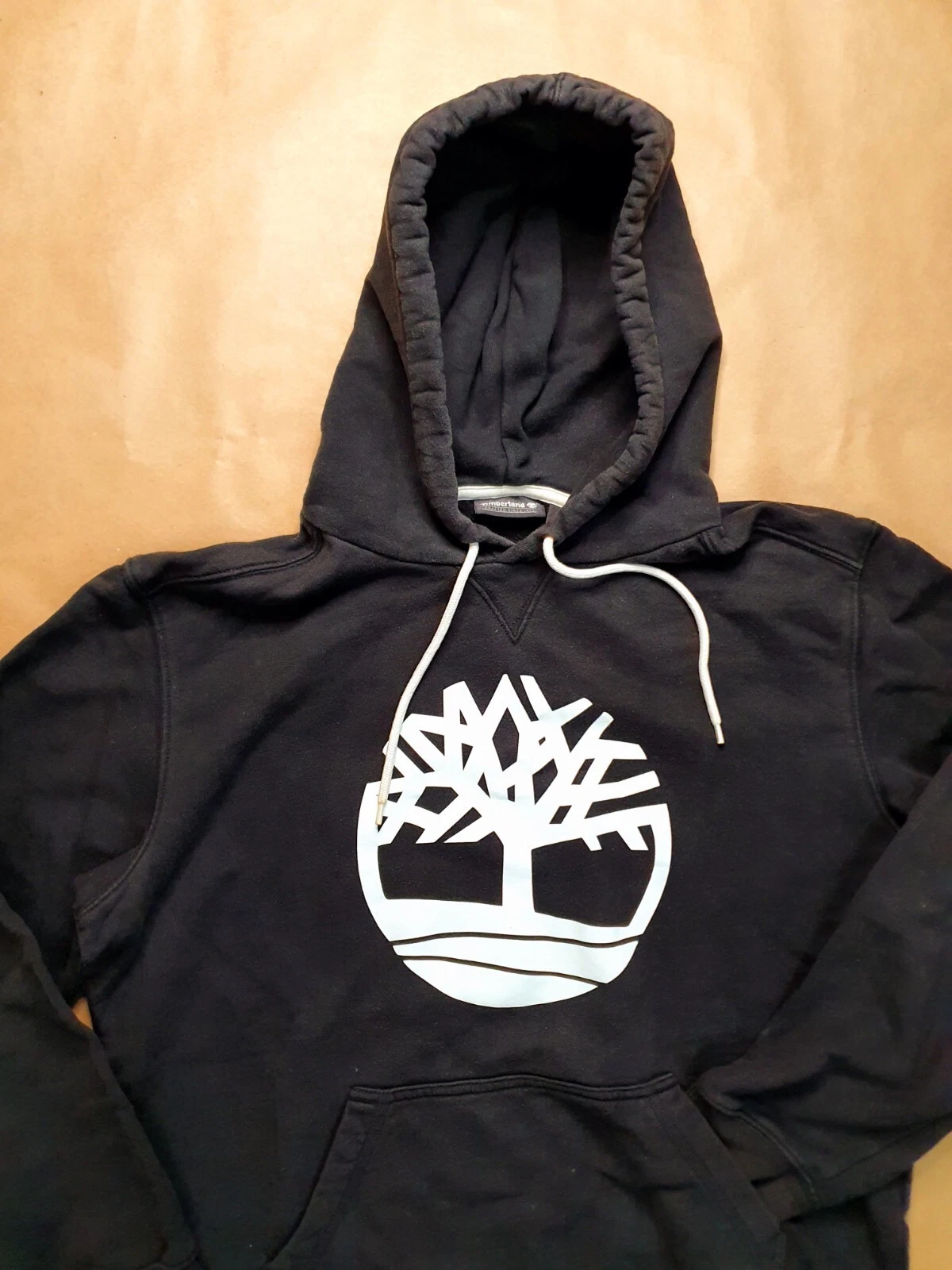 SACAI Felpa con cappuccio uomo Timberland pullover felpa hoody taglia L nera tempo libero logo