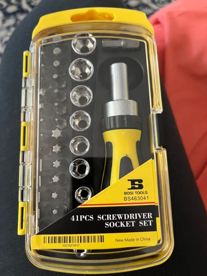 BOSI TOOLS Ratchet Screwdriver Set 41 Pieces Socket Set Magnetic Screwdriver Bit - Image 2 of 4