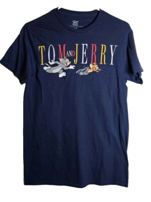 Tom and Jerry Classic Cat and Mouse T-Shirt Men's Size M Cartoon Characters