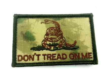 Camouflage Don't Tread on Me Snake Camo bestickt Airsoft Cosplay Patch